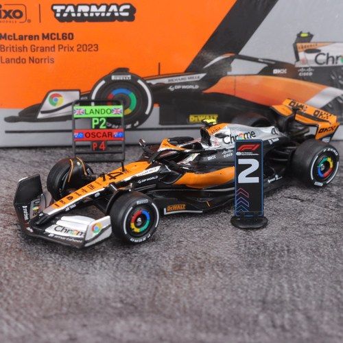 TW 1:64 迈凯伦F1 MCL60诺里斯 2023年英国银石站 合金汽车模型