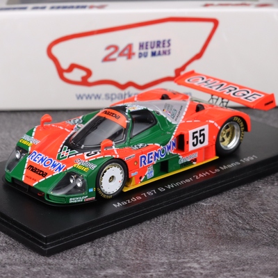 Spark 1/43 马自达787B 1991勒芒耐力赛胜利55号 赛车模型