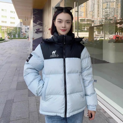 骆驼2025新款冬季情侣女装男女加厚宽松连帽羽绒服户外羽绒衣棉袄