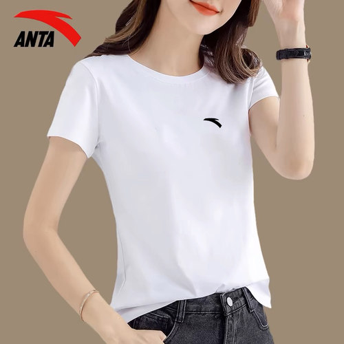安踏官网新款短袖透气运动上衣