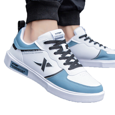 特步官网新款平板轻便板鞋透气