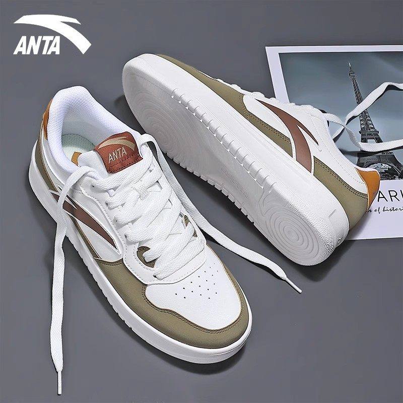 安踏板鞋皮面男鞋软底2025新款秋冬男款白鞋休闲鞋子旗舰店运动鞋,运动鞋new,板鞋,淘宝优惠券,粉丝福利购,淘宝优惠卷