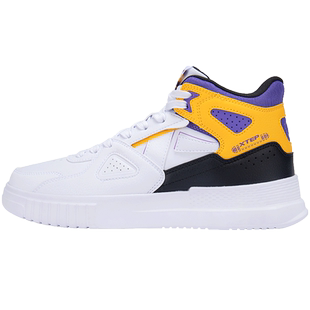 特步男鞋高帮板鞋秋冬2026新款高邦休闲鞋官方旗舰店男款运动鞋男