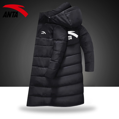 安踏官网新款加绒加厚中长款棉服