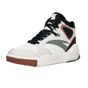 安踏男鞋加绒大棉鞋高帮2025新款秋冬黑色官方旗舰店男款运动鞋男