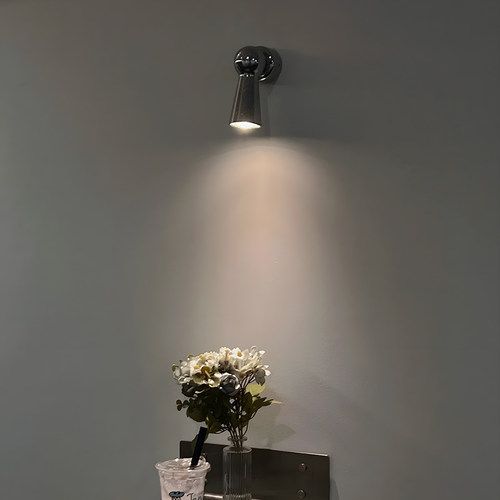 包豪斯工业风床头铝壁灯复古美式Loft咖啡厅玄关壁画门头招牌射灯