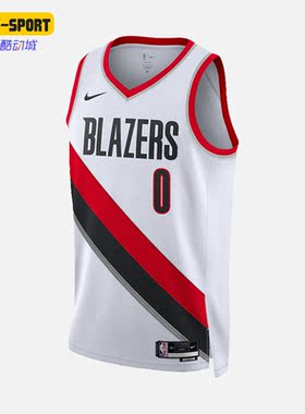 Nike/耐克正品夏波特兰开拓者队男子运动球衣DN2092-100