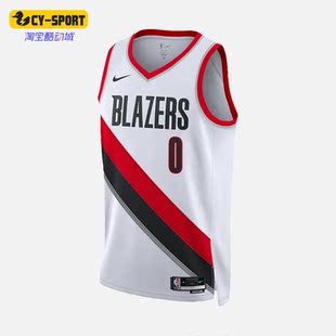 Nike/耐克正品夏波特兰开拓者队男子运动球衣DN2092-100