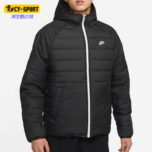 耐克正品男运动保暖防风棉服外套