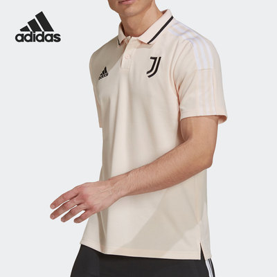 阿迪达斯正品男子款运动翻领短袖