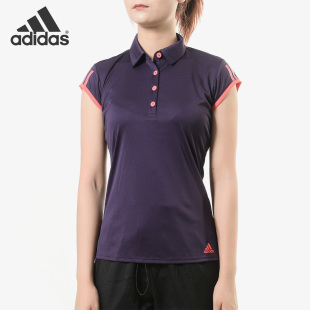 女子休闲网球T恤短袖 Adidas 新款 POLO衫 阿迪达斯正品 DU0946