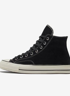 Converse匡威 Chuck 70男女同款帆布鞋高帮休闲春秋黑白色169336C