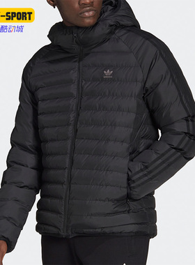 Adidas/阿迪达斯正品三叶草JACKET PADDED男子短款运动棉服HD4757