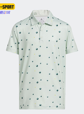 Adidas/阿迪达斯正品B PRT 高尔夫大童运动短袖POLO衫HK7038