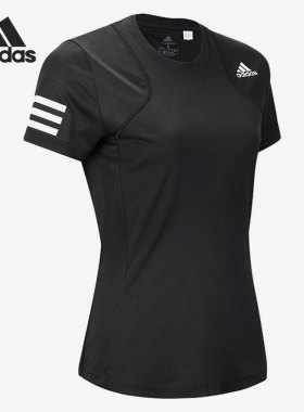Adidas/阿迪达斯正品新款女子时尚透气运动短袖T恤 GL5530