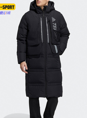 Adidas/阿迪达斯正品户外休闲男女时尚运动抗风保暖羽绒服 H13853