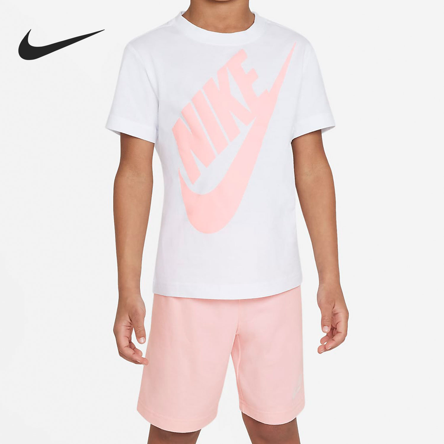 Nike/耐克正品夏季新款小童运动休闲儿童短袖套装 DO2033-658