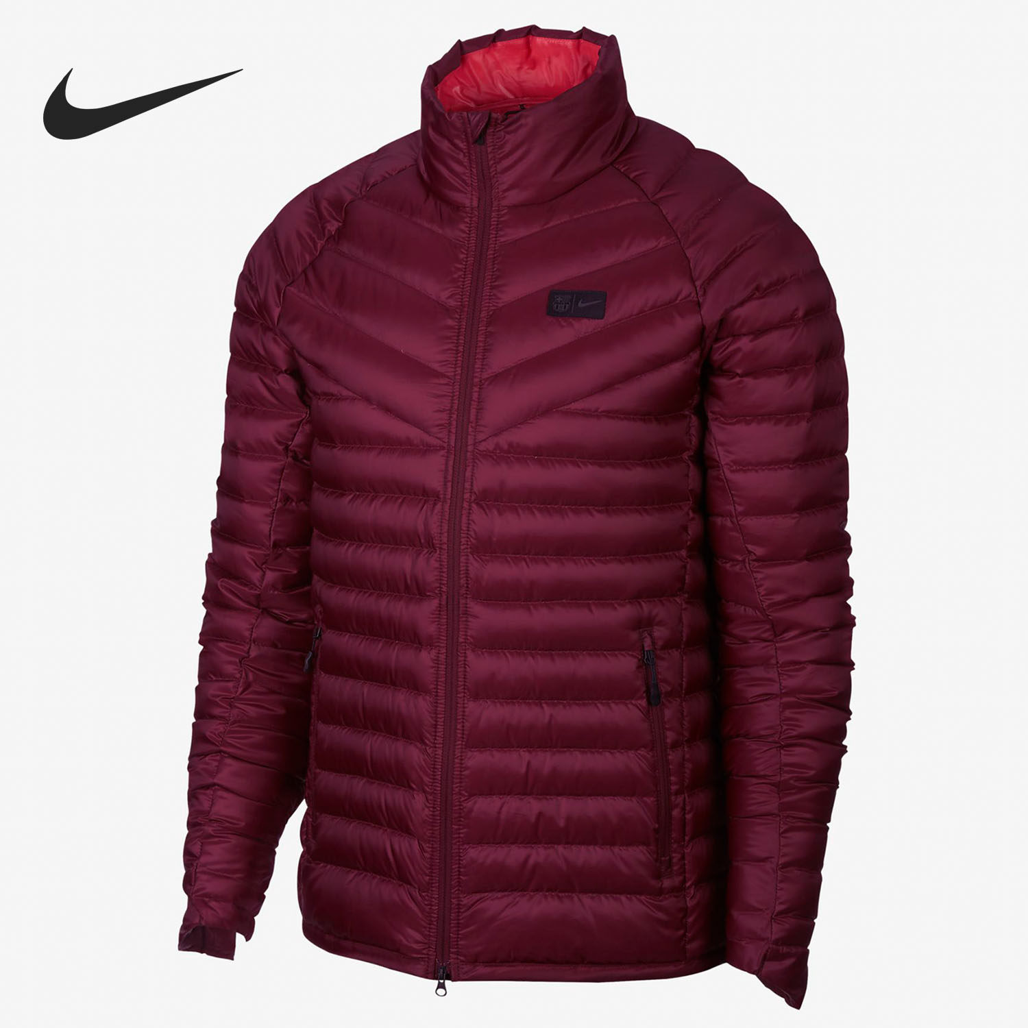 Nike/耐克正品巴塞罗那足球运动训练轻薄保暖羽绒服 AH7431-669