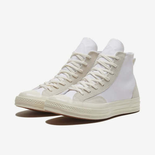 Converse匡威正品1970S小FOG奶油白色拼接高帮男女帆布鞋168605C