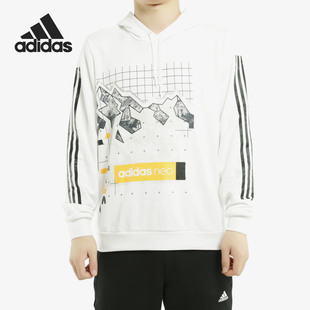 neo冬季 男子卫衣运动休闲针织套头衫 阿迪达斯正品 Adidas EI4474