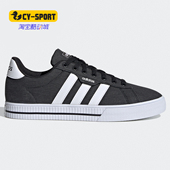 新款 男秋季 帆布鞋 黑色休闲鞋 FW7033 Adidas 板鞋 阿迪达斯正品