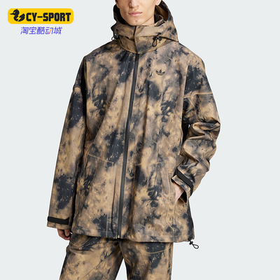 阿迪达斯男士时尚印花宽松外套