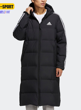 Adidas/阿迪达斯正品冬季新款男女保暖长款运动羽绒服 H20760