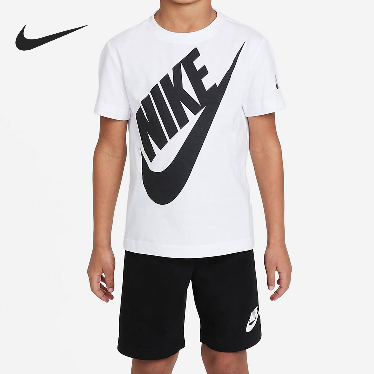 Nike/耐克正品夏季新款小童运动休闲儿童短袖套装DO2033-010