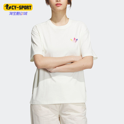 阿迪达斯三叶草正品女子休闲短袖