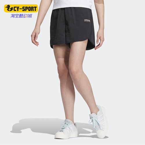 三叶草女子运动短裤阿迪达斯正品