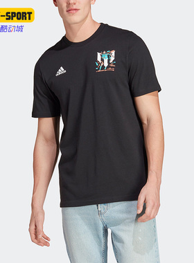 Adidas/阿迪达斯正品夏季新款男子梅西足球运动短袖T恤HT5182