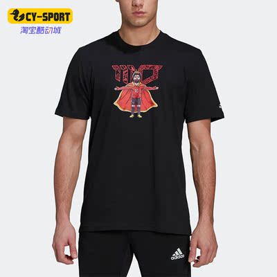 运动短袖T恤阿迪达斯正品男子夏