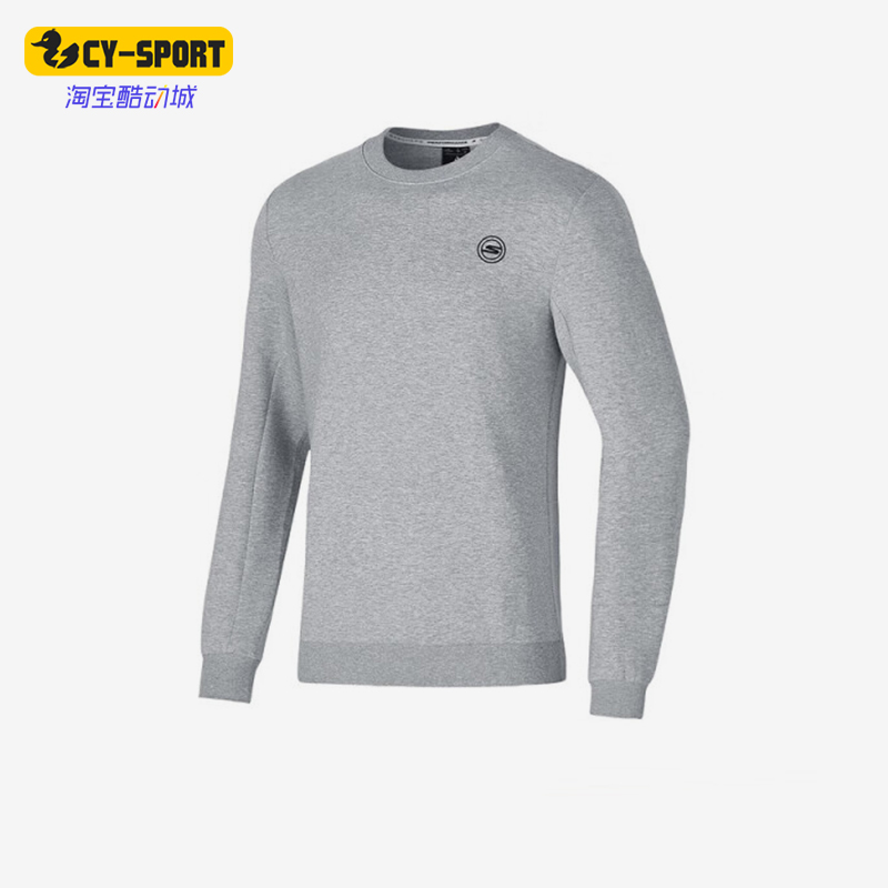 斯凯奇男士时尚潮流透气圆领卫衣