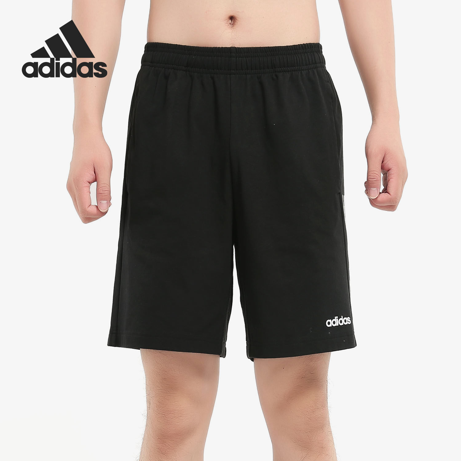 阿迪达斯正品男子针织休闲短裤