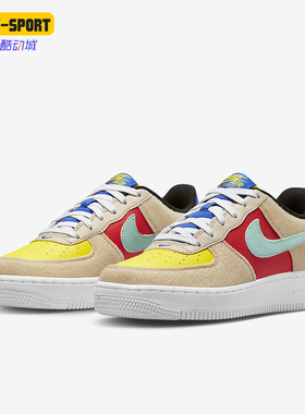 Nike/耐克正品AIR FORCE 1 GS女子大童运动板鞋FN7818-100