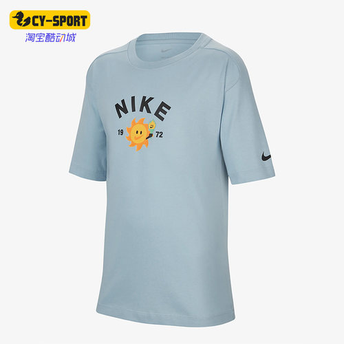 Nike/耐克正品新款大童运动休闲印花短袖T恤FJ7236-483