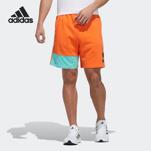 夏季 Adidas 年男子新款 GP0829 阿迪达斯正品 撞色拼接运动短裤