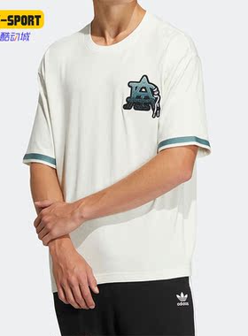 Adidas/阿迪达斯正品三叶草MC BADGE TEE 情侣运动休闲短袖HS2016