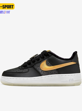 Nike/耐克正品AIR FORCE 1GS女子大童运动休闲鞋FN6977-010