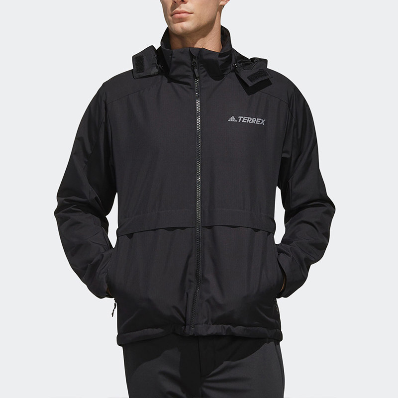 Adidas/阿迪达斯正品男秋季新款HARDSHELL户外运动夹克EH4958