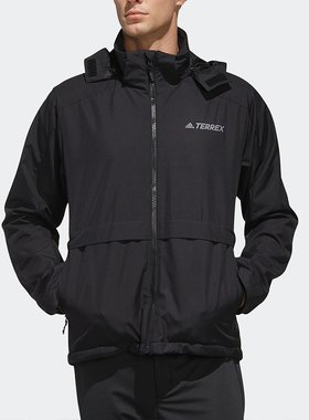 Adidas/阿迪达斯正品男秋季新款HARDSHELL户外运动夹克EH4958