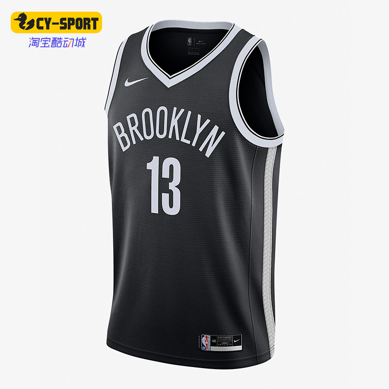 耐克正品篮网队欧文球衣运动t恤