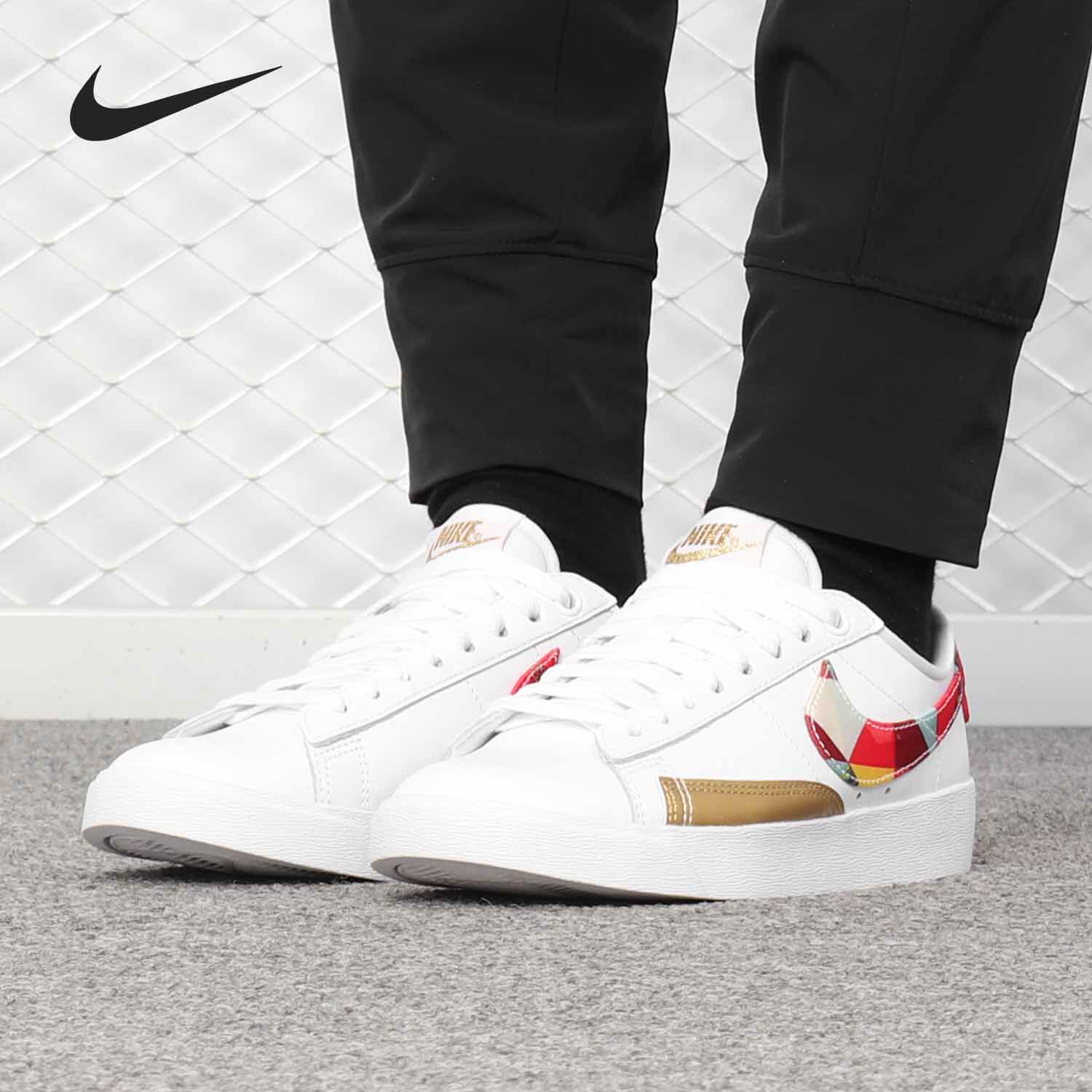 nike/耐克正品开拓者blazer cny百家衣低帮休闲板鞋bv6655