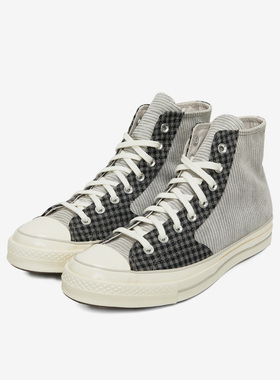 Converse匡威正品灯芯绒拼接男女高帮休闲板鞋透气帆布鞋172496C