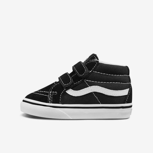 Vans/范斯小童新款中帮耐磨防滑时尚运动休闲魔术贴板鞋VN00018W