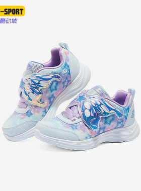 Skechers/斯凯奇正品大童款缓震耐磨魔术贴运动休闲冰灯鞋303260L