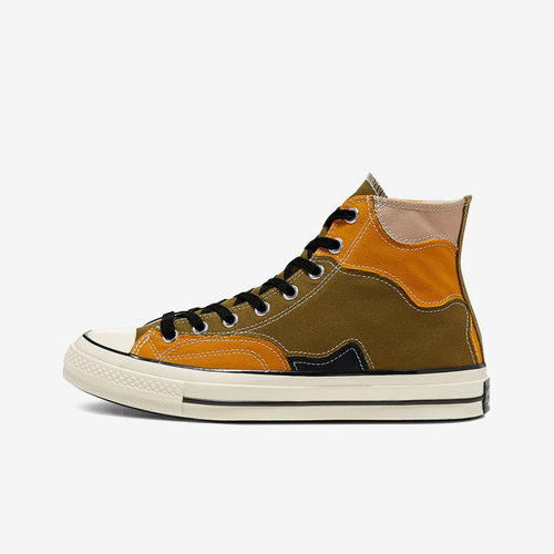 Converse匡威 男女款鞋三星标沙漠迷彩拼接风高帮帆布鞋 168905C