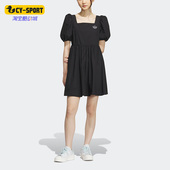 女子运动灯笼袖 三叶草夏季 连衣裙IP1771 阿迪达斯正品 Adidas