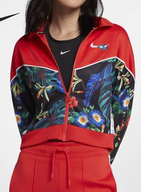 Nike/耐克正品年新款运动休闲女子翻领拉链外套 AQ9727-696