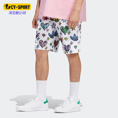 短裤阿迪达斯三叶草正品男女宽松